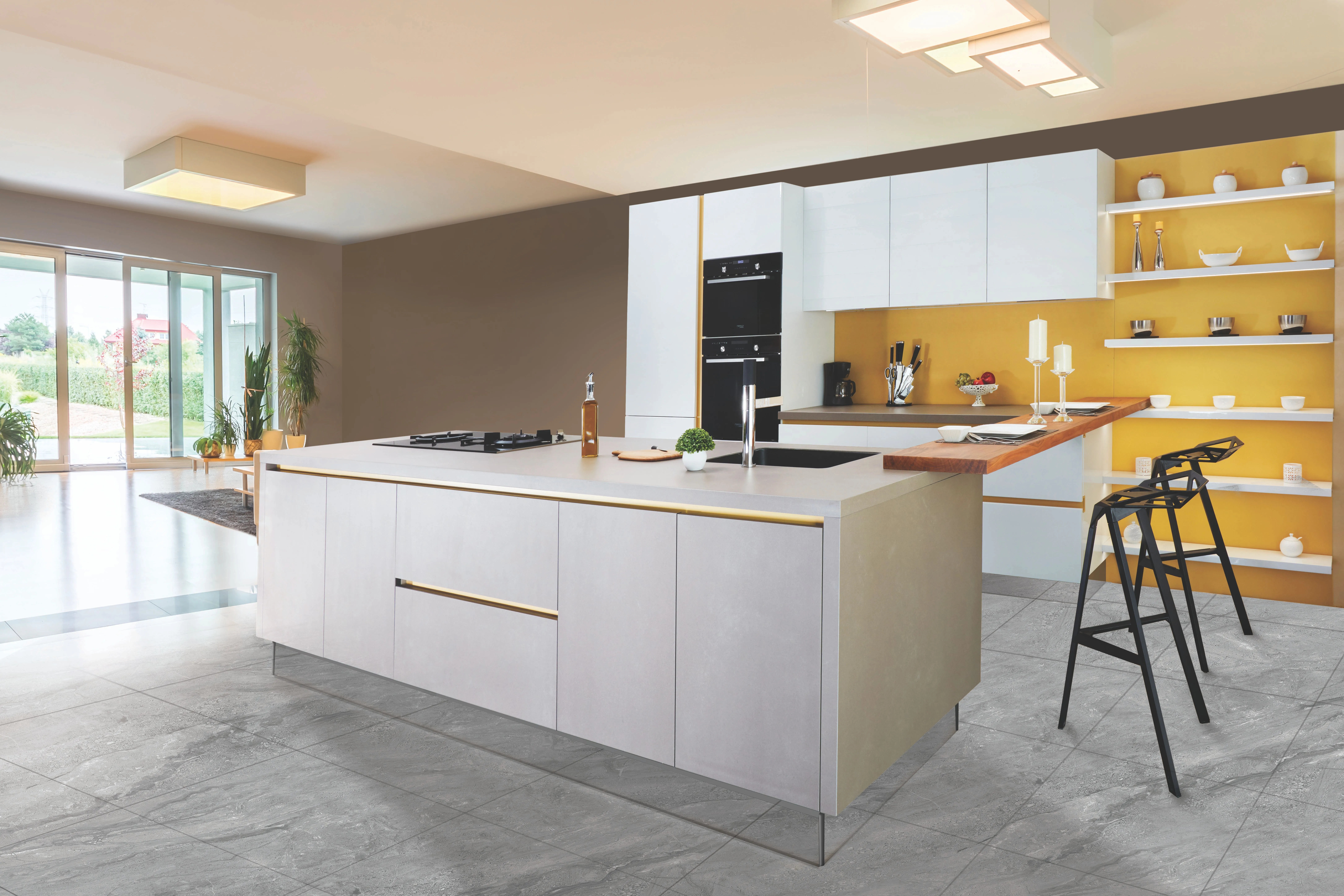 Contemporary modular kitchen design Bangalore