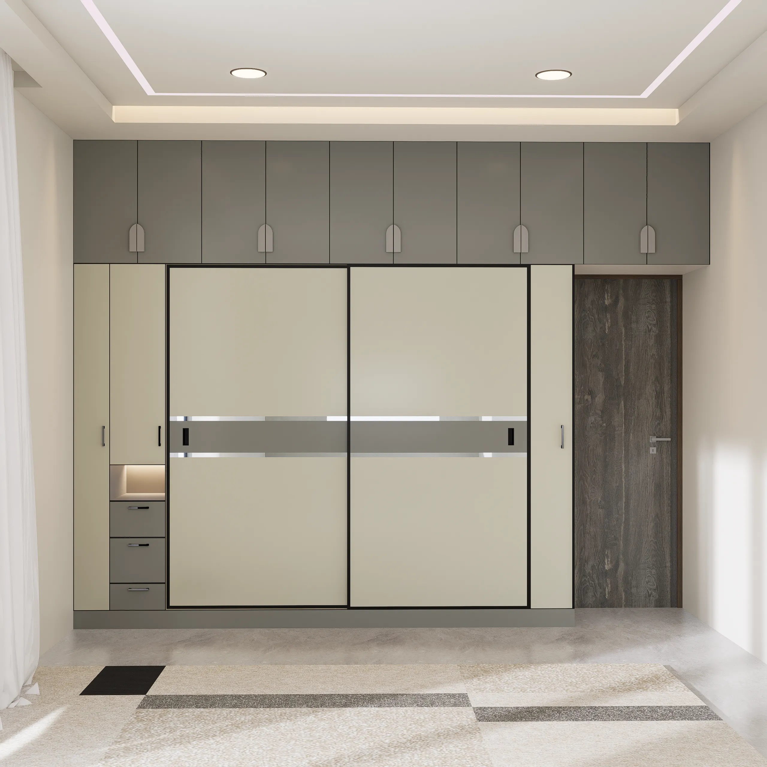 Custom walk-in wardrobe design Bangalore