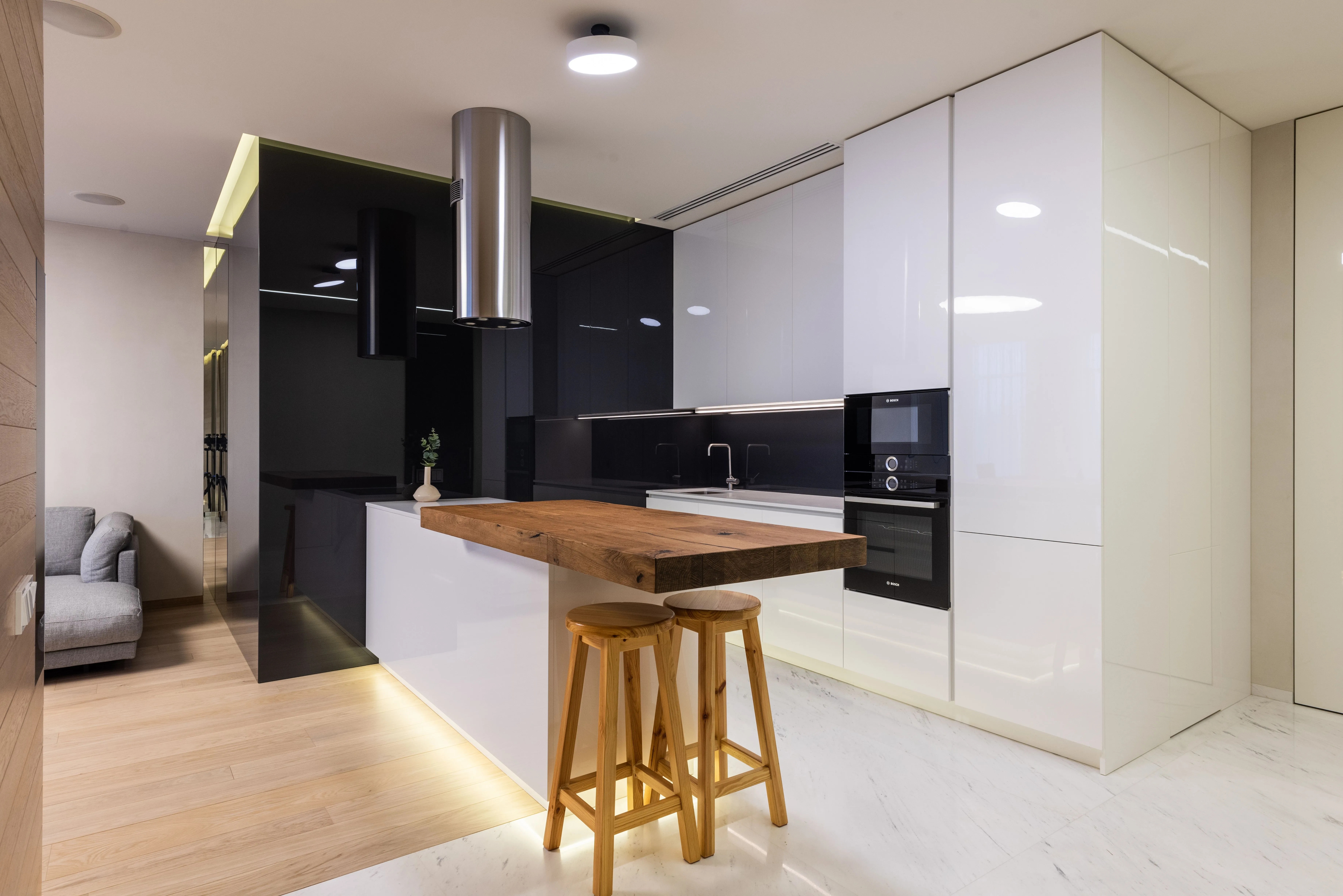 Contemporary modular kitchen project, Bangalore